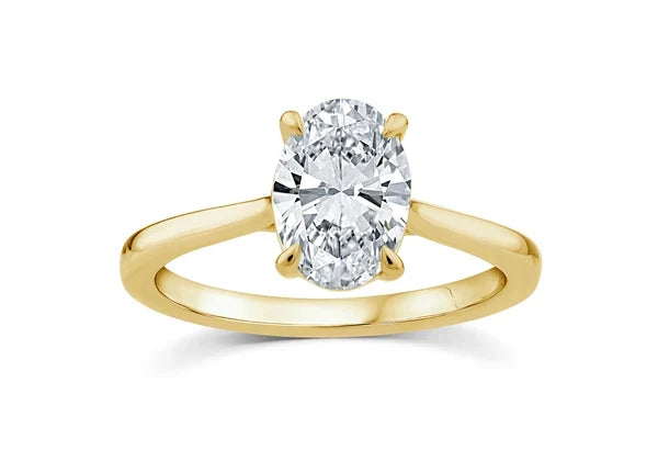 Henig Diamonds 18ct Yellow Gold 1.08ct Lab Grown Oval Engagement Ring 149160