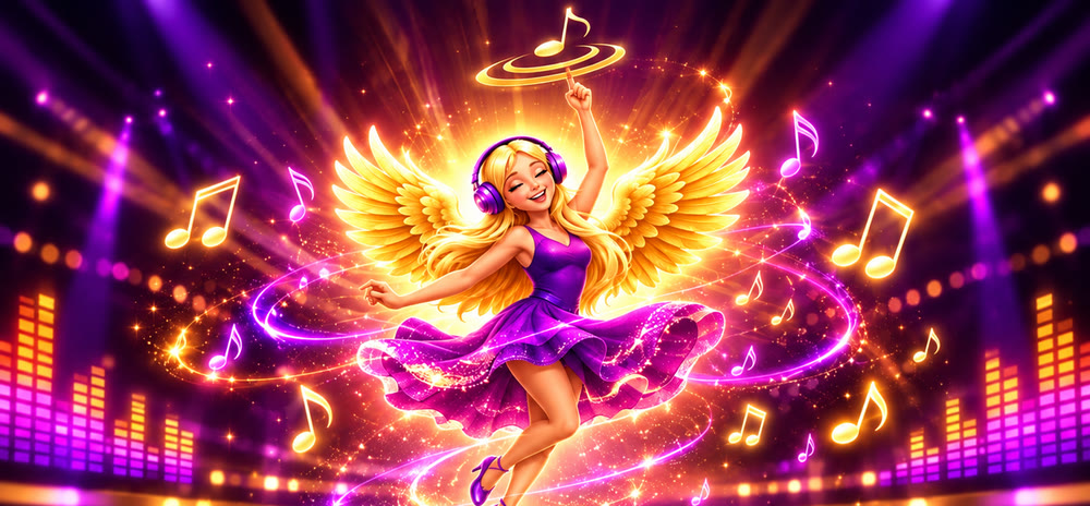 Neon Angel Beats, the Impact Digital Radio angel