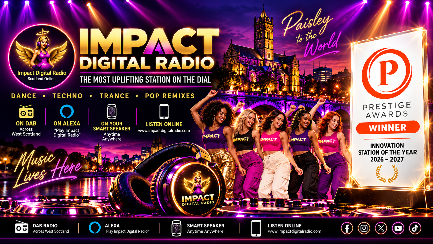 Impact Digital Radio – Innovative Radio Station of the Year 2026/27, Scotland Prestige Awards